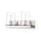 Z-Lite Callista 2 Light Vanity, Polished Nickel & Clear 3032-2V-PN - alternate 1